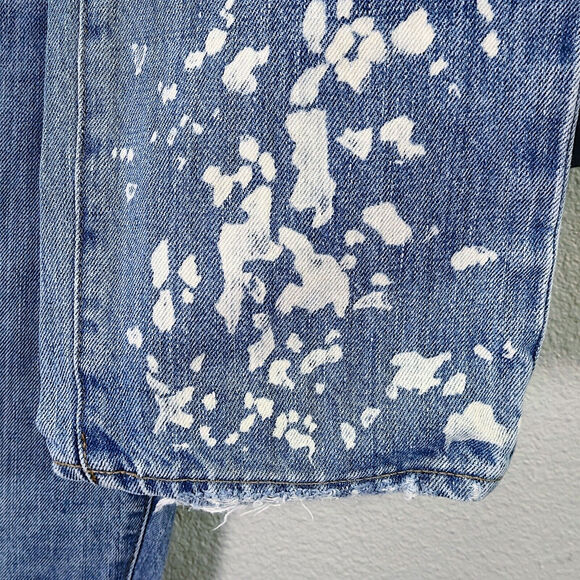 Madewell The Dad Jeans Blue Size 24 Distressed Heritage Denim - Picture 11 of 14